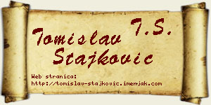 Tomislav Stajković vizit kartica